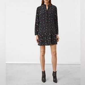 Allsaints Lin Rose Silk Dress size 4